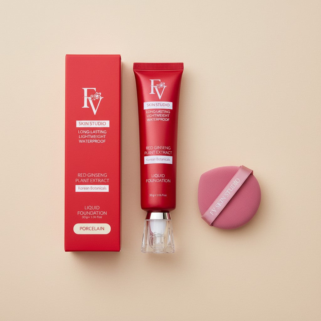 FV Complete Routine Bundle – Classic & Premium Foundation with Kabuki Brush